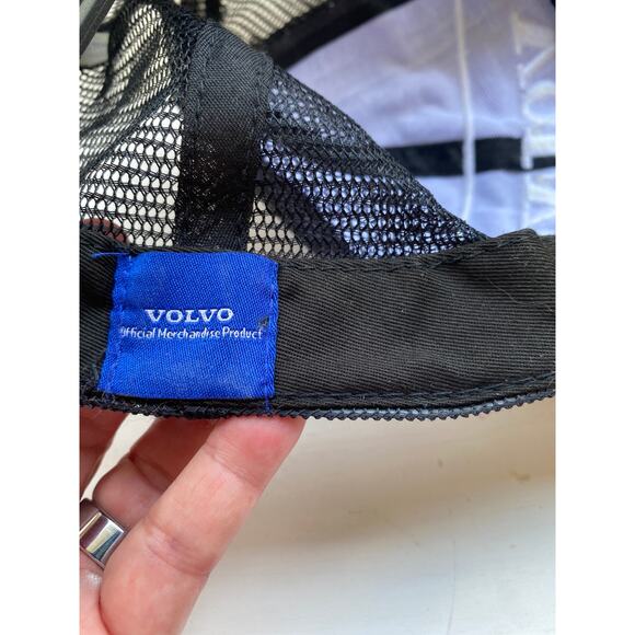 Volvo Trucker Hat Mesh Back Blue Black Snapback Baseball Cap - Picture 6 of 6